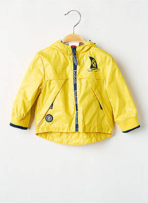 Imperméable coupe droite a capuche jaune BOBOLI garcon