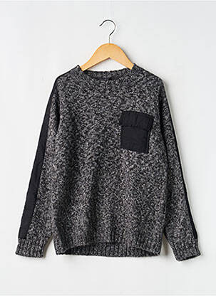 Pull stretch manches longues noir NUKUTAVAKE garcon