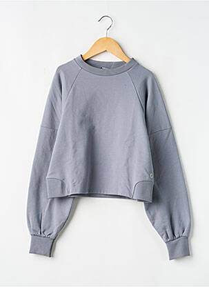 Sweat-shirt manches longues manches longues bleu LEVV LABEL fille