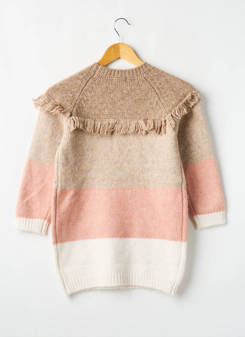 Pull tunique manches longues manches longues marron MAYORAL fille