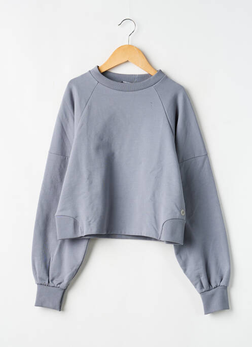 Sweat-shirt manches longues manches longues bleu LEVV LABEL fille