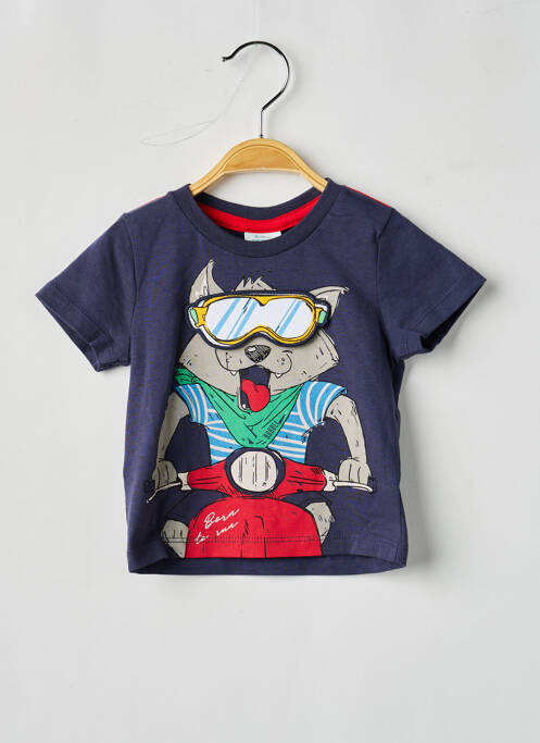 T-shirt stretch manches courtes bleu BOBOLI garcon