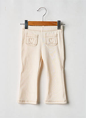 Pantalon slim taille élastique taille élastique beige MAYORAL fille