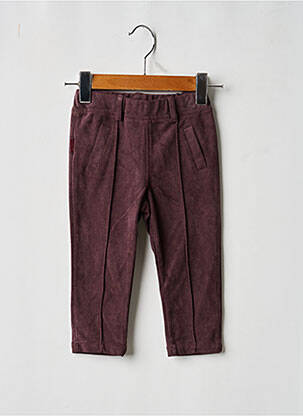 Pantalon slim taille élastique taille élastique marron BOBOLI fille
