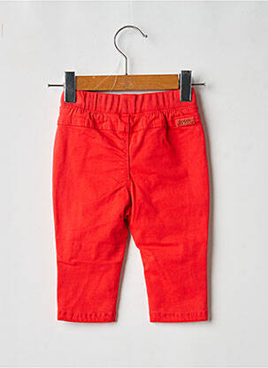 Pantalon droit poches taille élastique rouge BOBOLI garçon