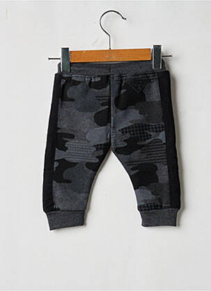 Pantalon droit fermeture liens à nouer taille élastique noir BOBOLI garçon