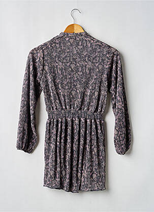 Robe mi-longue manches longues noir LEVV LABEL fille
