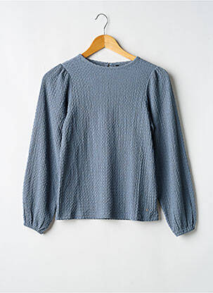 Blouse manches longues manches longues bleu LEVV LABEL fille