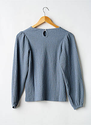 Blouse manches longues manches longues bleu LEVV LABEL fille