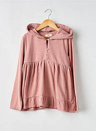 Pull manches longues manches longues rose ZY fille
