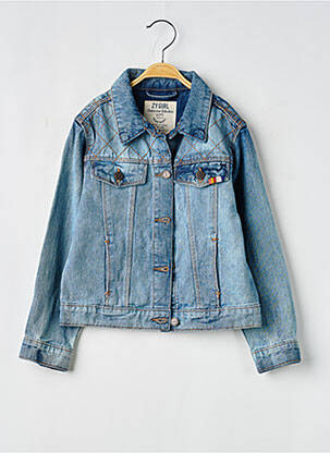 Veste casual col chemisier bleu ZY fille