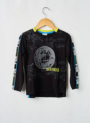 T-shirt manches longues manches longues noir BOBOLI garçon