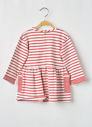 Robe mi-longue col rond manches longues rouge MAYORAL fille