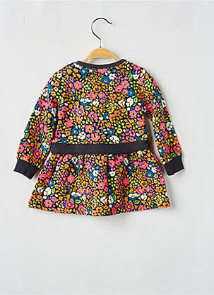 Robe courte manches longues manches longues noir BOBOLI fille