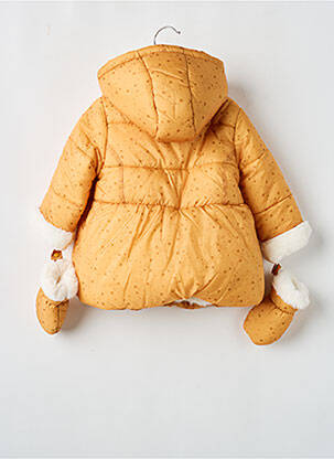 Doudoune manches longues a capuche jaune LOSAN fille