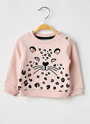 Sweat-shirt manches longues manches longues rose BOBOLI fille