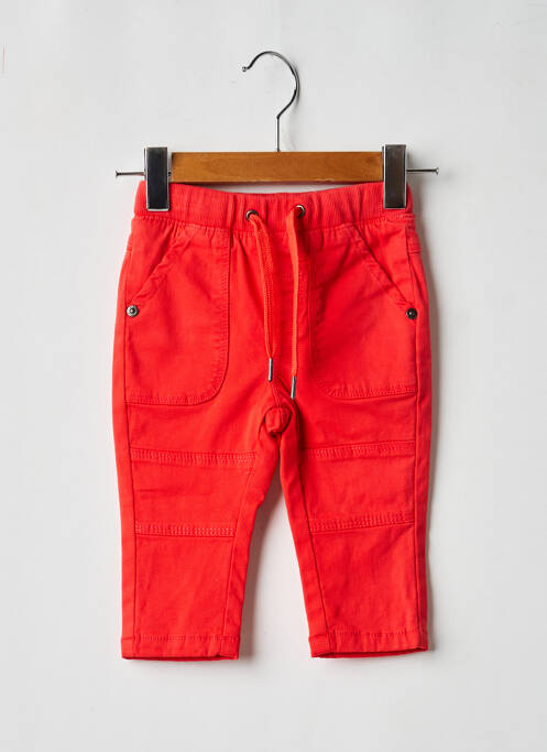 Pantalon droit poches taille élastique rouge BOBOLI garcon