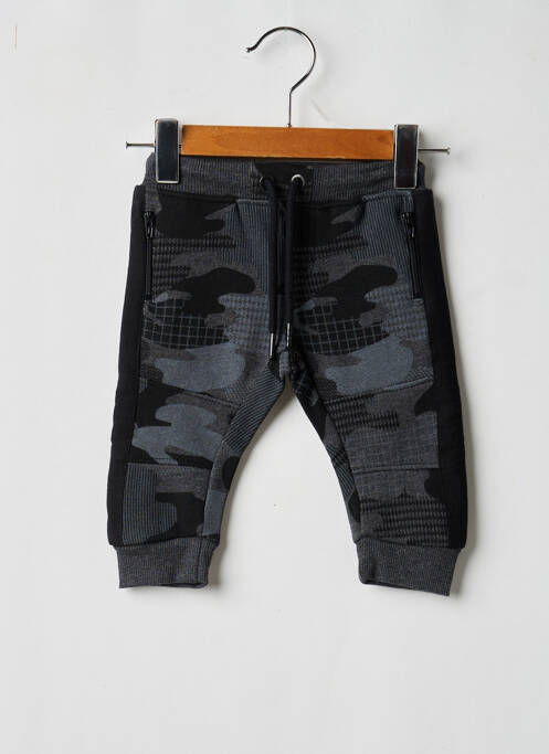 Pantalon droit fermeture liens à nouer taille élastique noir BOBOLI garcon