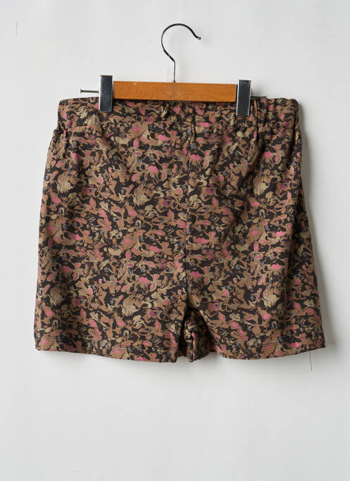 Jupe short imprimé fantaisie marron LEVV LABEL fille