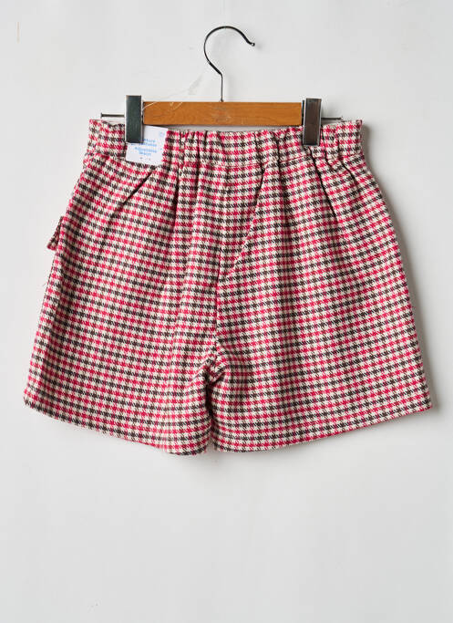 Short fermeture zippée sous rabat boutonné taille élastique rouge MAYORAL fille