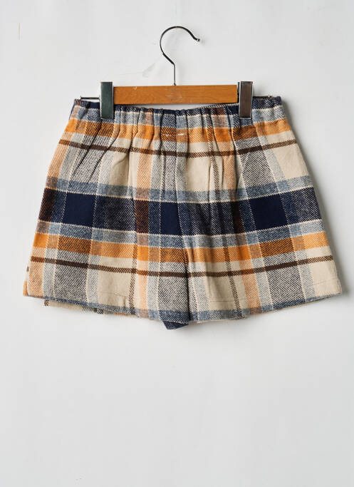 Jupe short imprimé fantaisie beige MAYORAL fille