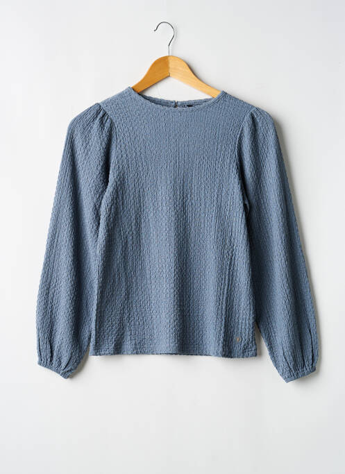 Blouse manches longues manches longues bleu LEVV LABEL fille