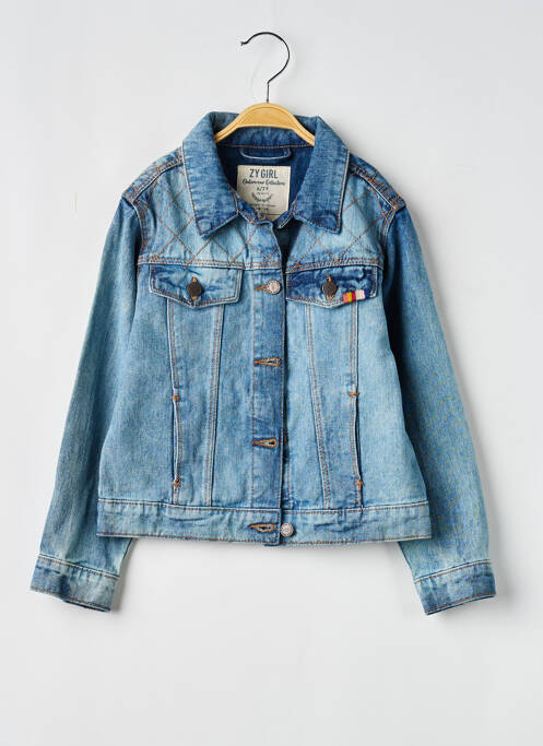 Veste casual col chemisier bleu ZY fille