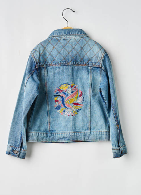 Veste casual col chemisier bleu ZY fille