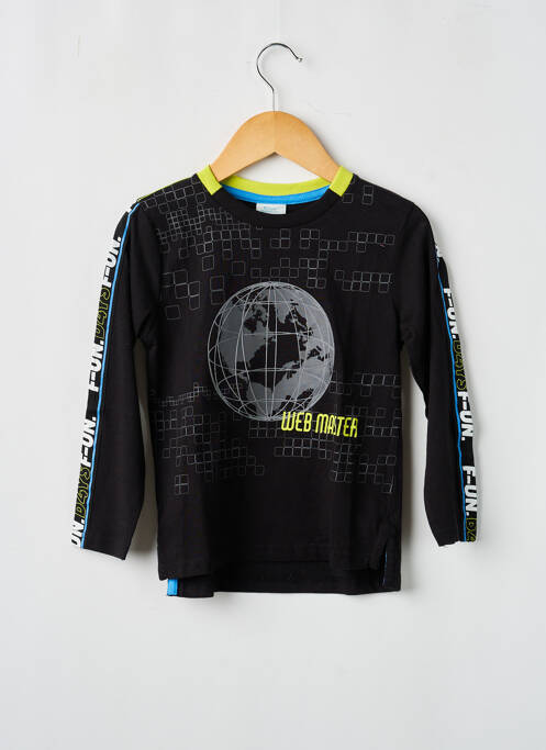 T-shirt manches longues manches longues noir BOBOLI garcon