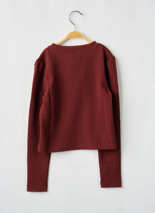 Top manches longues manches longues marron LEVV LABEL fille
