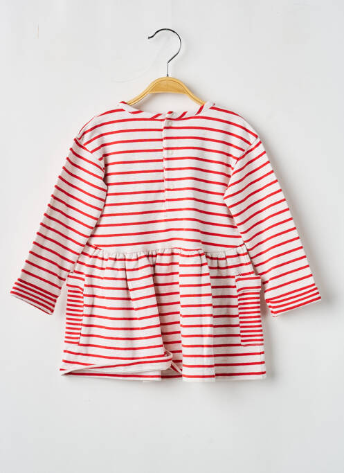 Robe mi-longue col rond manches longues rouge MAYORAL fille