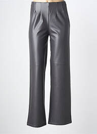 Pantalon droit taille élastique taille normale gris BROADWAY femme