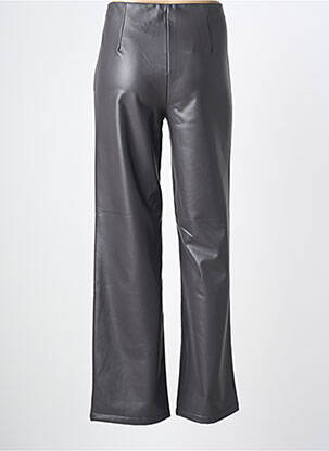 Pantalon droit taille élastique taille normale gris BROADWAY femme