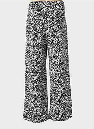 Pantalon large taille normale taille normale noir ICHI femme