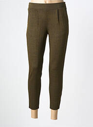 Pantalon 7/8 stretch taille normale vert ICHI femme