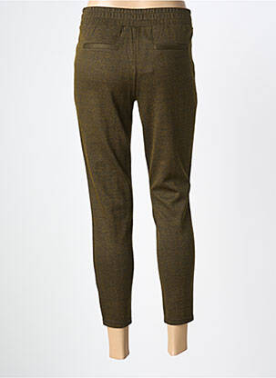 Pantalon 7/8 stretch taille normale vert ICHI femme