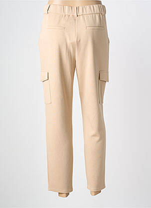 Pantalon cargo taille élastique taille normale beige BROADWAY femme