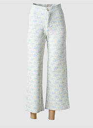 Pantalon 7/8 stretch taille normale blanc GARCIA femme