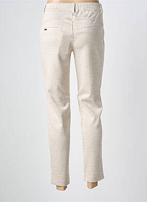 Pantalon 7/8 stretch taille normale beige STREET ONE femme