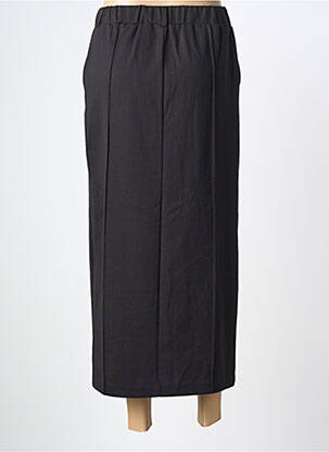 Jupe longue coupe droite noir ICHI femme