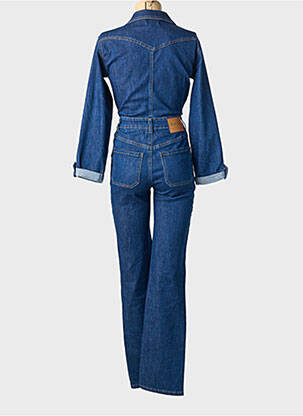 Combi-pantalon col chemisier manches longues bleu TOXIK3 femme