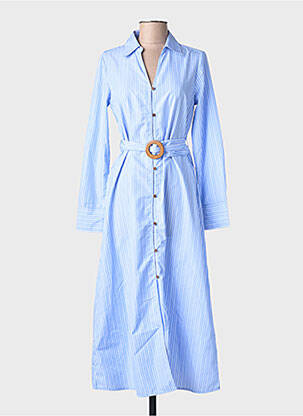 Robe longue manches longues manches longues bleu TIFFOSI femme