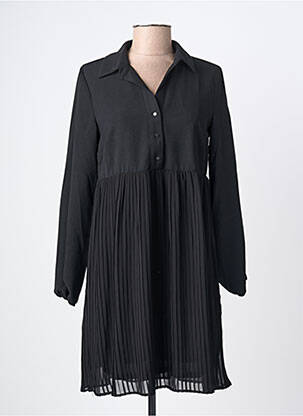 Robe mi-longue manches longues manches longues noir C'EST BEAU LA VIE femme
