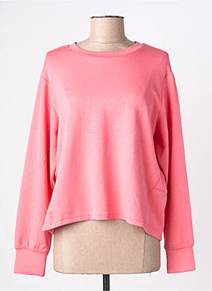 Pull coupe droite manches longues rose BROADWAY femme