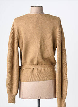 Gilet cache-cœur coupe cintrée marron GARCIA femme