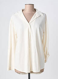 Chemisier coupe cintrée manches longues blanc BROADWAY femme