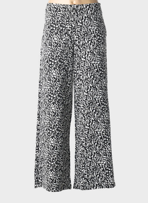 Pantalon large taille normale taille normale noir ICHI femme