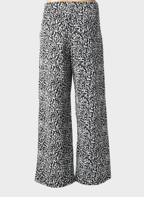 Pantalon large taille normale taille normale noir ICHI femme