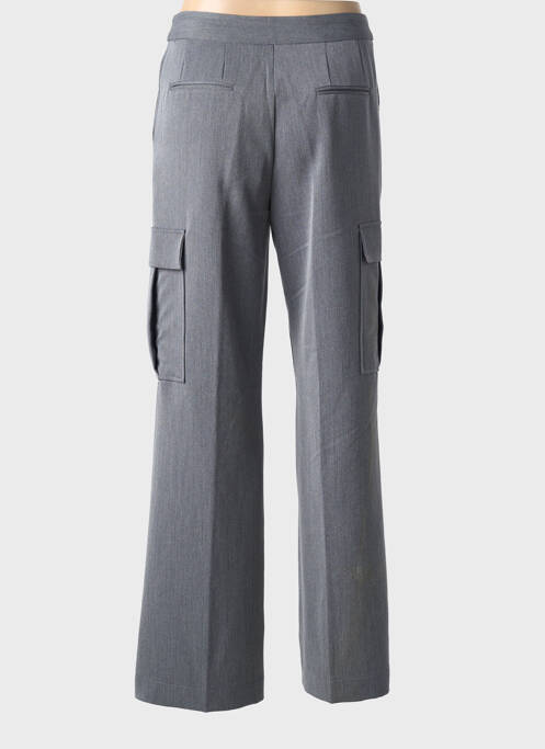 Pantalon large tissage popeline taille normale gris BROADWAY femme