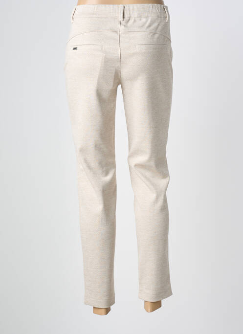 Pantalon 7/8 stretch taille normale beige STREET ONE femme